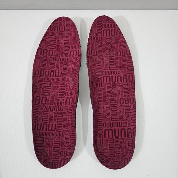 NEW Munro Finnley Ankle Bootie Womens 8 SUPER SLIM Black Suede Lace Up Comfort - Picture 12 of 15